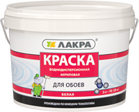 Краска ВД для обоев 3.0 кг ведро Лакра x 1/144