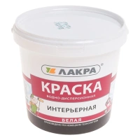 Краска ВД интерьерная 1, 3 кг Лакра x 12/432