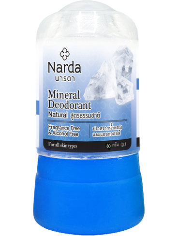 Дезодорант кристаллический натуральный Mineral Deodorant Natural, 80г, Narda NARDA
