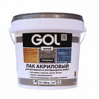 Лак акриловый по дереву GOLwood 0,9 кг №292-М Мороз x 1/12