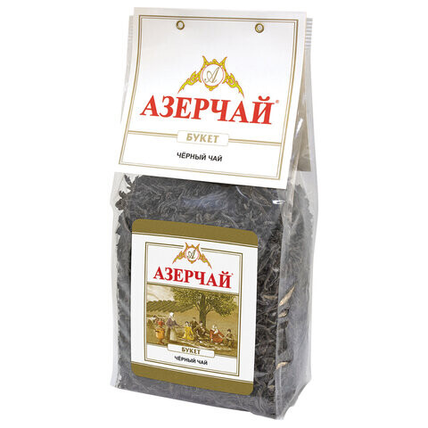 Чай листовой АЗЕРЧАЙ Букет черный крупнолистовой 400 г 413002