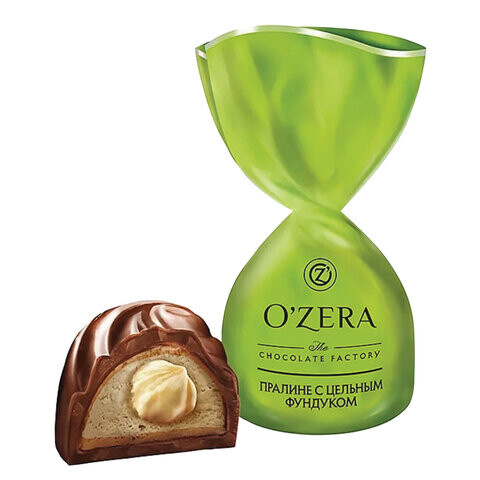 Конфеты шоколадные O'ZERA с цельным фундуком 500 г УК753