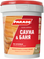 Лак для саун акриловый l 30 PARADE 0,9л x 6/420