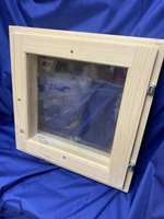 Стеклопакет Окно деревянное двойное остекление 500ммх500мм 75 брус.