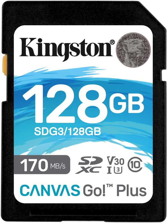 Карта памяти kingston canvas go plus sdxc 128 гб