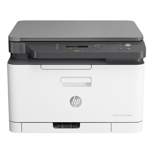 МФУ HP Color Laser MFP 178nw, цветной принтер/сканер/копир A4 LAN Wi-Fi USB белый/серый