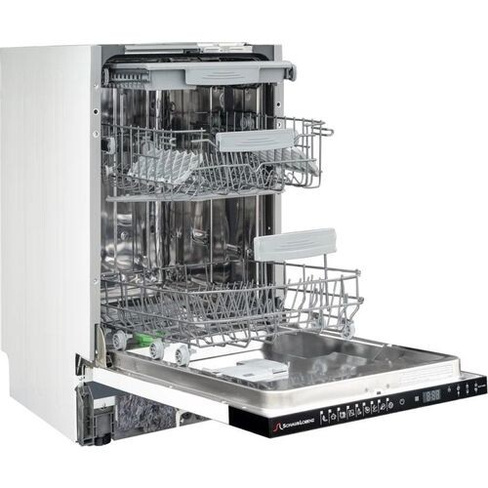 Встраиваемая посудомоечная машина SCHAUB LORENZ SLG VI4911, узкая, ширина 44.8см, полновстраиваемая, загрузка 10 комплек