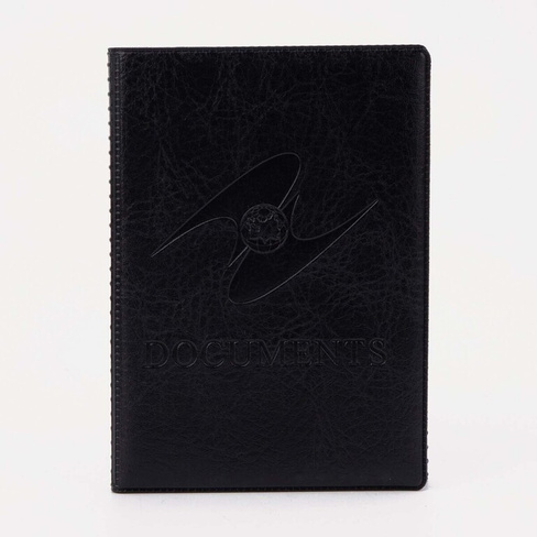 Обложка для паспорта и автодокументов, цвет черный No brand
