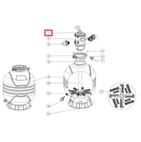 Кран шестиходовой Emaux 1.5'' с верхним подключением Т/MFV 88281550B