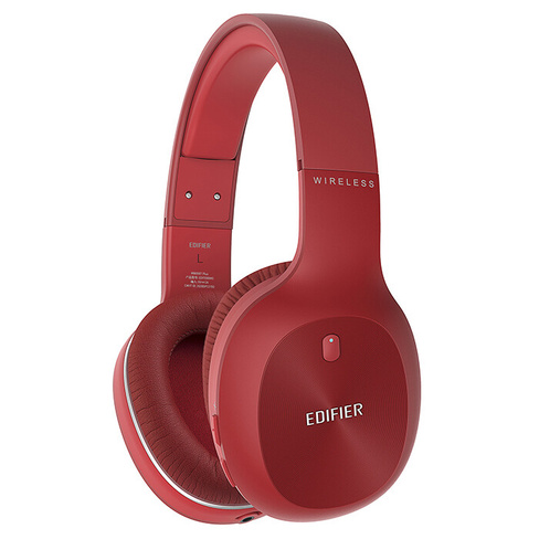 Наушники с микрофоном беспроводные Edifier W800BT Plus красные, Bluetooth