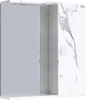 Зеркало-шкаф Onika Марбл 65 мрамор/камень бетонный (206545)