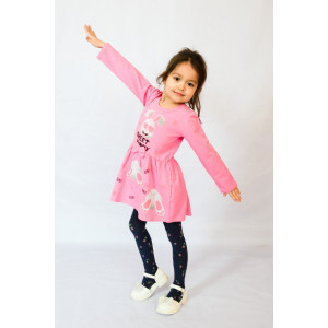 Платье детское №83005 кулирка (р-ры: 28-36) светло-розовый