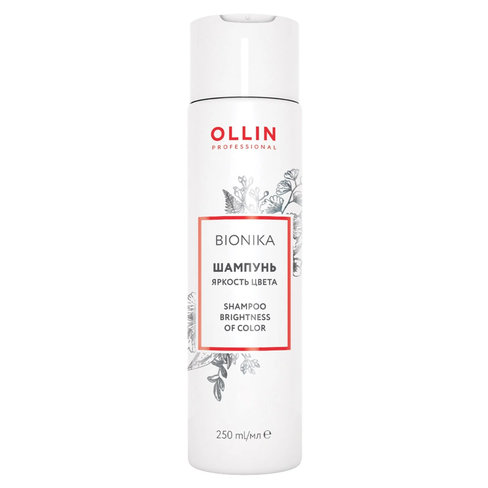 Шампунь для окрашенных волос Яркость цвета Ollin BioNika (397410, 750 мл) Ollin Professional (Россия)
