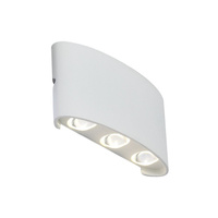 SL089.501.06 Свет-к уличн настенн STLuce Бел. Кварц. Прозр LED 6x1W 4000K